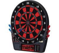 FLYIODFCXV Disco da Freccette, Bersagli digitali for Freccette con Punta Morbida da 19" 50 Giochi e 704 Varianti Display LED, tabellone segnapunti, Pulsante Facile Usare
