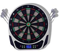 FLYIODFCXV Disco da Freccette, Set di Gioco con Bersaglio elettronico for Freccette, for Schermo LCD for Il punteggio e 18 Giochi, 159 Varianti, 6 morbide