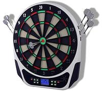 FLYIODFCXV Disco da Freccette, Target Games Board Dart con 2 modalità di Alimentazione: Batteria e Cavo Alimentazione 18 Giochi 159 opzioni