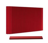 FLYIODFCXV divisorio per ufficio, Parete divisoria temporanea in carta kraft spessa rossa, for mobili da ufficio e for la casa(3x2.2 m/9.84x7.22 ft)