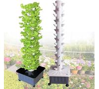 FLYIODFCXV Giardino idroponico a Torre, Set di Torri idroponiche da 15 Piani e 45 Fori, Sistema Coltivazione idroponica, acquaponica, Regalo for Torre Piante vegetali