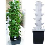 FLYIODFCXV Giardino idroponico a Torre, Sistema di Coltivazione idroponica a Torre da 30 Pod, Kit aeroponica for Erbe aromatiche, Frutta e Verdura(30holes)