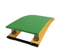 FLYIODFCXV Trampolino da Ginnastica, Trampolino Curvo Professionale Resistente, con tappetini di Protezione dagli Urti for ginnasti Giovani Adolescenti(6springs 120 * 60cm)