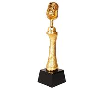 FLYIODFCXV Trofeo, Premi Concorso di Canto e dizione Primo Posto Trofeo Campione Premio Canzone Buona Voce Microfono Bronzo OroArgento(Gold)