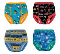 FLYISH DIRECT Mutandine di Apprendimento per vasino, Pantaloni da Allenamento per Bambini con Struttura a 6 Strati, Morbidi e Confortevoli, Auto, 100/3T