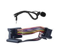 Flylin - Adattatore Bluetooth AUX per musica, cavo modulo AUX IN Bluetooth a 12 pin con microfono, microfono vivavoce compatibile con autoradio Volkswagen Skoda RCD210 RCD310 RCD510 RNS510