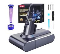 FLYLINKTECH Batteria 8000mAh per Dyson V7, Sostituzione Batteria Li-ion per Dyson V7 SV11, Compatibile con Animal, Fluffy, Trigger, Motorhead, Total Clean - Con 2 Filtri Inclusi