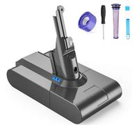 FLYLINKTECH Dyson V8 Batteria di Ricambio per Dyson V8 Animal/Fluffy/Absolute Aspirapolvere 6000 mAh 15V