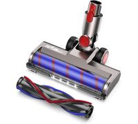 FLYLINKTECH Motorhead Vacuum Attachment for V7 V8 V10 V11 V15 SV10 SV11 SV12 SV14 Cleaners with LED Headlights,V Shape Turbo Bristle Roller Brush Head Replacement Parts for Hardwood Floor Carpets