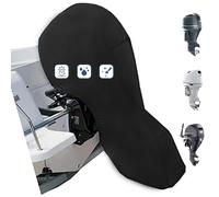 FLYMEI Copertura per motore fuoribordo per barca, copertura completa per motore fuoribordo con tessuto Oxford 420D resistente, rivestimento in PVC extra, coperture per motore fuoribordo resistenti