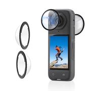 Flymile X4 Premium Lens Guard per Insta360 X4, protezione per obiettivo in vetro temperato ad alta trasparenza per fotocamera Insta360 X4, accessori antigraffio