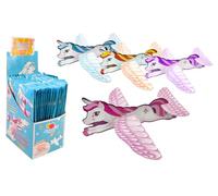 FLYPOP'S - Confezione da 48 alianti Unicorno - Fair Game - 131015PA - 131015PA - Multicolore - Cartone - Giocattolo per Bambini - Regalo - Regalo - Aereo - Compleanno - Compleanno -
