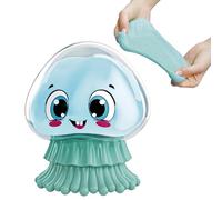 FLYPOP'S - Kit Slime Medusa - POP - 031095 - Blu - Pop - Fosforescente - Giocattolo per Bambini - Creatività - Attività Manuali - Regalo - Compleanno - Pasta Appiccicosa - A partire dai 6 anni