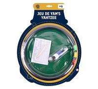 flypop's- MGM Games Yam's Dadi-140308-Verde-2-6 Giocatori-Giochi da Tavolo-Dadi-Gettoni-Punteggio-Tabellone Combinazione-Accessori di Gioco-29 cm x 29 cm, Colore Green, 140308
