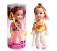 FLYPOP'S - Mini Bambole - Giocattolo per Bambini - 010007A - Multicolore - Plastica - Manichino - Doll - Manichino - Mini Miss - 10 cm x 4,5 cm - A partire dai 3 anni