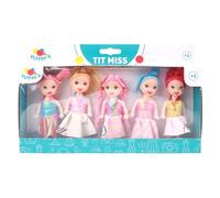 FLYPOP'S - Mini Bambole - Giocattolo per Bambini - 077501 - Multicolore - Plastica - Manichino - Doll - Manichino - Mini Miss - 10 cm x 24 cm - A partire dai 3 anni