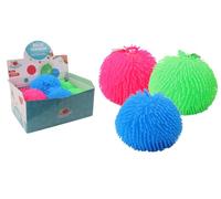 FLYPOP'S - Pacco da 6 Palline Riccio Luminose - Gioco di Kermesse - 038093PA - Multicolore - Silicone - Anti Stress - Giocattolo per Bambini - Ludico - A partire dai 3 anni