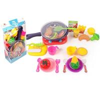 FLYPOP'S - Piastra di Cottura con Pizza e Accessori - Gioco di Imitazione - 033633 - Multicolore - Plastica - Cucina - Giocattolo per Bambini - Regalo - Cibo - 14 cm12 cm - A Partire dai 3 Anni