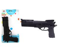 FLYPOP'S - Pistol - Costume Accessories - 180176LIN - Black - Plastic - Policeman - Children's Toy - Carnival - Costume - 26 cm x 14 cm - Suitable for Ages 3+