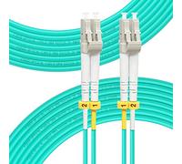 FLYPROFiber- LC to LC OM4 Fiber Patch Cable 50M, Length Options: 0.2m-100m, Duplex 50/125um Multimode Fiber Optic Cables LSZH 40GB/100GB-50M (164ft)