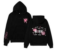 Flyself Unisex KPOP Merch Felpe con Cappuccio Maxident Stampato Maniche Lunghe con Tasche Hoodie Hooded Pullover Sweatshirt Hip Hop Tops per Uomo Donna Adolescenti
