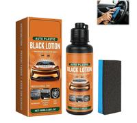 FlyShangUgo Auto Plastic Restorer Kit, Auto Plastic Black Lotion for Dashboard Door Panel Bumper Tire Trim, Car Plastic Restorer & Interior Cleaner Fast Drying Long Lasting Coating (1Pcs)