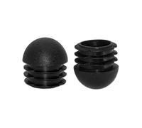 Flyshop 20 Pezzi 28mm Tappi Per Tubi Rotondi Con Punte A Sfera Tappi Di Plastica Durevoli, Plastica Sferica, Protezioni Per Pavimenti Tappi terminali, Tappi Per Tubi Di Plastica, Inserti Per Tubi Neri