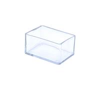 Flyshop 32 Pezzi 25 x 45mm PVC Tappi Per Gambe Di Sedie Rettangolari, Tappi Protettivi Per Gambe Di Sedie, Protezioni Per Pavimenti, Antigraffio, Copripiedi, Piedini Trasparenti Per Mobili