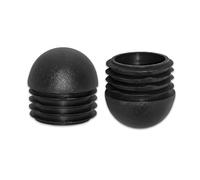 Flyshop 4 Pezzi 76mm Tappi Per Tubi Rotondi Con Punte A Sfera Tappi In Plastica Durevoli, Plastica Sferica, Protezioni Per Pavimenti Tappi terminali, Inserti Per Tubi, Tappi Per Tubi In Plastica Nera