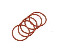 Flyshop 5 anelli di tenuta in silicone rosso, 10 cm, diametro esterno 9,6 cm, diametro interno 0,2 cm