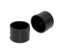 Flyshop, 8 piedini in gomma per gambe da 45 mm, 1-3/4 Pollici, per prevenire graffi e ridurre il rumore, per tavolo e sedie da tavolo, gambe rotonde, colore: nero