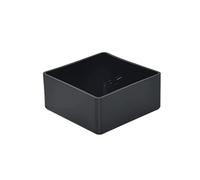 Flyshop - Coprigambe per sedia, in PVC, quadrati, colore: nero, 4 pezzi, 70 x 70 mm, 7,0 x 7,0 cm