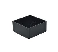 Flyshop - Coprigambe per sedia, in PVC, quadrati, colore nero, per gambe e gambe in legno, 12 pezzi, 8,0 x 8,0 cm, 80 x 80 mm