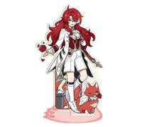 Flyshun Argenti Figura Acrilico In Piedi Gioco Personaggi Acrilico Ornamenti Stand Modello, Decorazione Tavola, Collezioni Anime Periferica (Argenti)