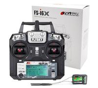 Flysky FS-i6X Telecomando RC con ricevitore FS-iA6B 2.4GHz AFHDS 2A trasmettitore radio per quadricottero RC, elicottero, multicottero, aereo, auto e barca (modalità 2)