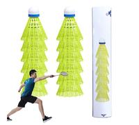 Flysses De Badminton - Set di palle da Badminton │ Traina E Competizione │ Nylon Resistente │ Adatto per interni ed esterni │ Stabilità e prestazioni ottimali per il gioco continuo