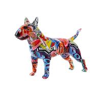 FLYuechun Ranan Art Creative G861 RA - Statuetta decorativa a forma di bull terrier, in resina, decorazione per la casa, ufficio moderno, artigianato desktop