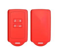 FlyWave Portachiavi Compatibile con Renault in Silicone, Portachiavi Compatibile con Renault Resistente ai Graffi, Key Case per Portachiavi Compatibile con Renault | Rosso