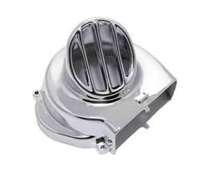 Flywheel Cover Str8, Chrome, with Air Intake for Piaggio Diesis, Fly, Liberty, NRG MC2, MC3, S, Storm, TPH, Zip Base SSL SFERA, Vespa ET2, LX, LXV, Gilera Stalker Easy Moving Ice, Derbi Atlantis (dal