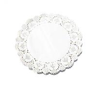 FLZONE Centrini Carta Pizzo,200 pezzi Centrini di Carta Rotondi di Pizzo Bianco Cuscinetti per Imballaggi per Decorazioni da Tavola per Feste o Matrimoni, 6,5 Pollici