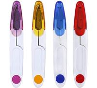 FLZONE Forbici A Molla In Metallo,Con Grip,Per Fili Di Sartoria E Cucito,ideali per cucito e bricolage,Lenza,Punto croce,ricamo.（Un set di 4 pezzi 4 colori）