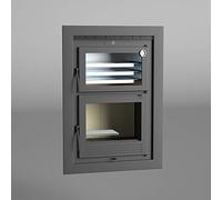 FM Forno a legna acciaio HL-100 11kW con porta in ghisa