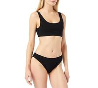 FM London - Completo loungewear da donna, 2 pezzi, morbido, versatile, parte di sopra e di sotto, Nero, 38