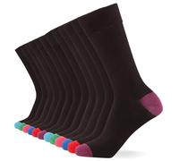 FM London confezione da 12 calzini unisex super morbidi al polpaccio, Calzini da uomo e calzini da donna con design traspirante e resistente agli odori, Tacco e punta, 39-42