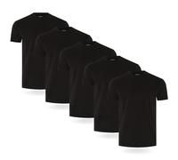 FM London confezione da 3/5 Maglietta da uomo - T-shirt premium con design leggermente aderente - Maglietta super morbida realizzata in cotone 100%