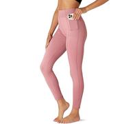 FM London Leggins Sportivi Donna, Leggings Donna, Rosa, L
