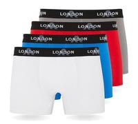 FM London Pacchetto da 4/8 Mutande Uomo, Boxer Uomo Cotone, Aderenti e Confortevoli per l'Uso Quotidiano, Colori classici chiari (4 pezzi), 5XL