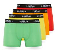 FM London Pacchetto da 4/8 Mutande Uomo, Boxer Uomo Cotone, Aderenti e Confortevoli per l'Uso Quotidiano, Neon Assortiti (4 Pezzi), XL