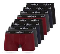 FM London Pacchetto da 4/8 Mutande Uomo, Boxer Uomo Cotone, Aderenti e Confortevoli per l'Uso Quotidiano, Colori scuri assortiti (8 pezzi), L