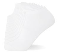 FM London Plain Trainer Socks Calcetines de entrenamiento Pacco da 12 Unisex-Adulto, Bianco, 43-46